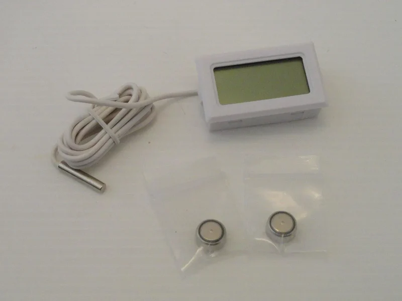Termometro digitale con sonda -50°c+70°c bianco Skl