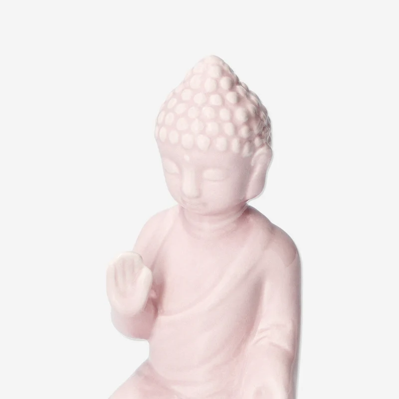 Pink ceramic Buddha
