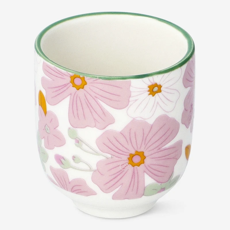 Egg cup with flowers