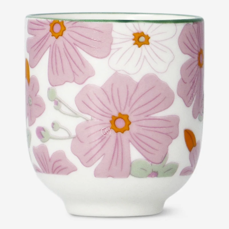 Egg cup with flowers