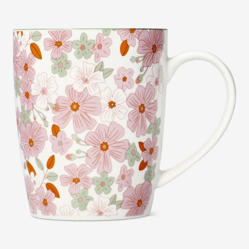 Mug with flowers - 330 ml