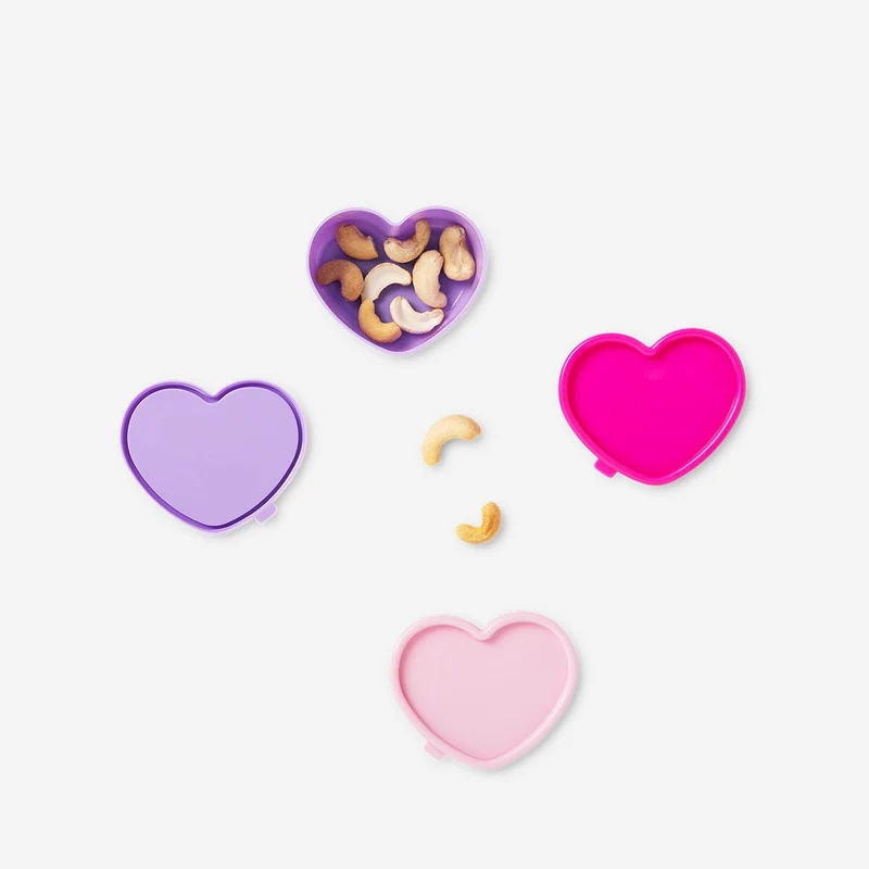 Heart shaped snack boxes - 5 pcs