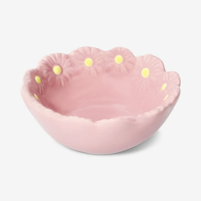 Pink flower bowl - 9 cm