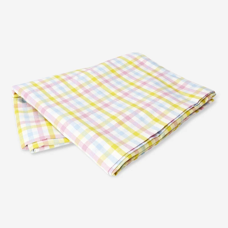 Tablecloth with multi colored checks - 140x220 cm