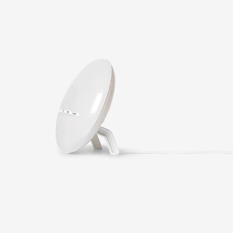 Digital alarm clock with sunrise light