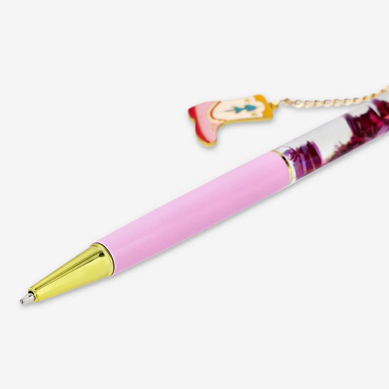Ballpoint pen with cowboy boot topper