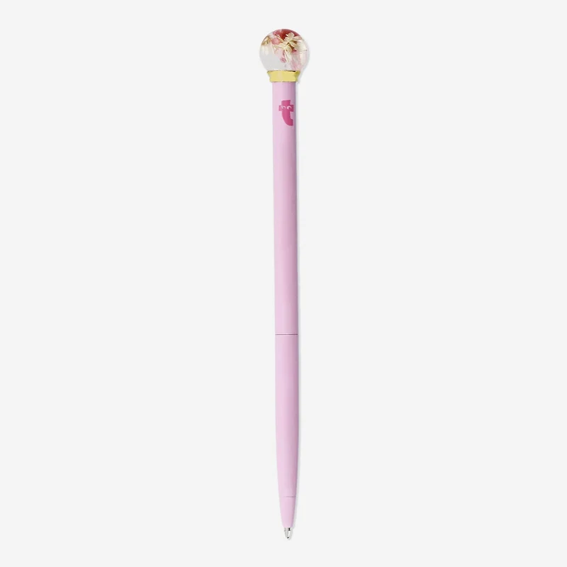 Ballpoint pen with flower topper