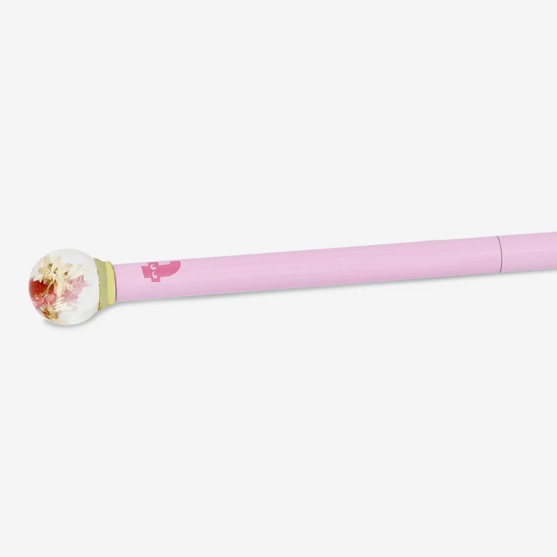 Ballpoint pen with flower topper