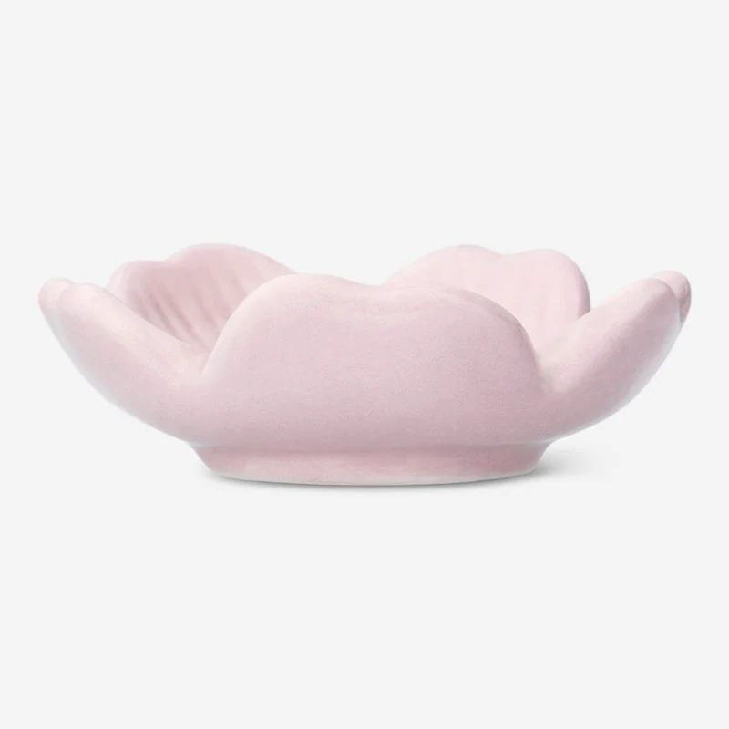Pink flower shaped tray - Small
