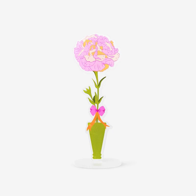 Flower shaped memo holder
