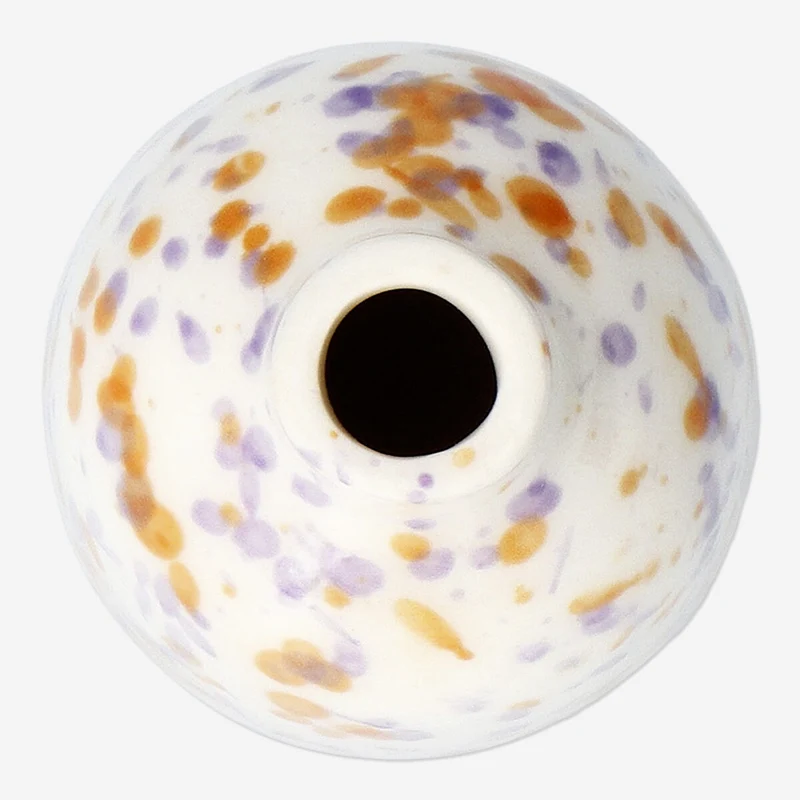 Mini vase with splash pattern