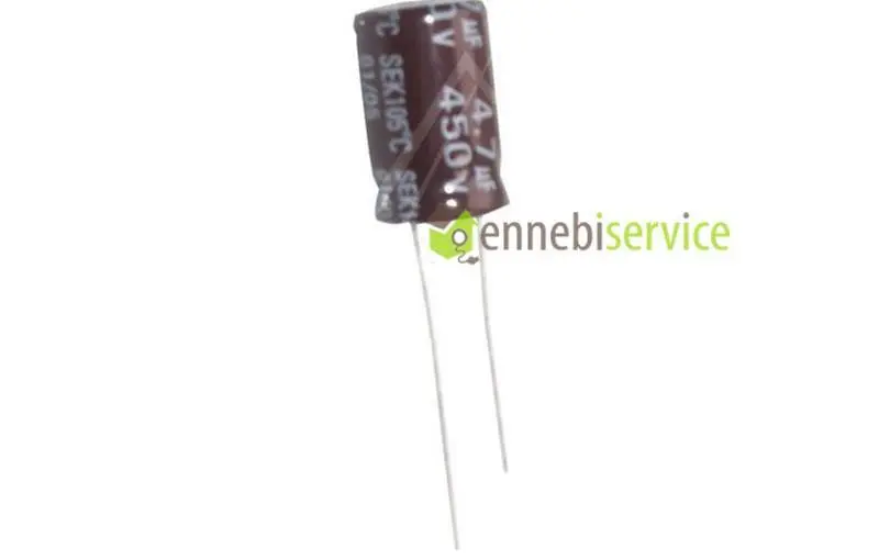 Condensatore elettrolitico radiale 105° 4.7uf 450v Universale