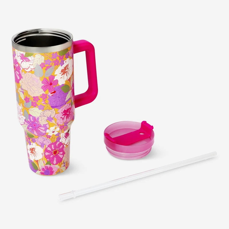 Tumbler with floral print - 1.2 L