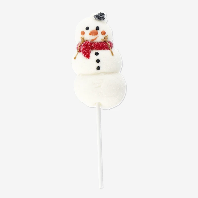 Marshmallow snowman on a stick - Vanilla flavour