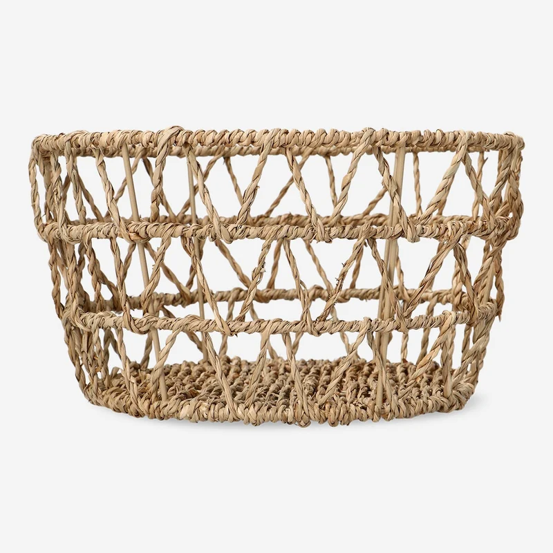 Round seagrass basket - 25 cm