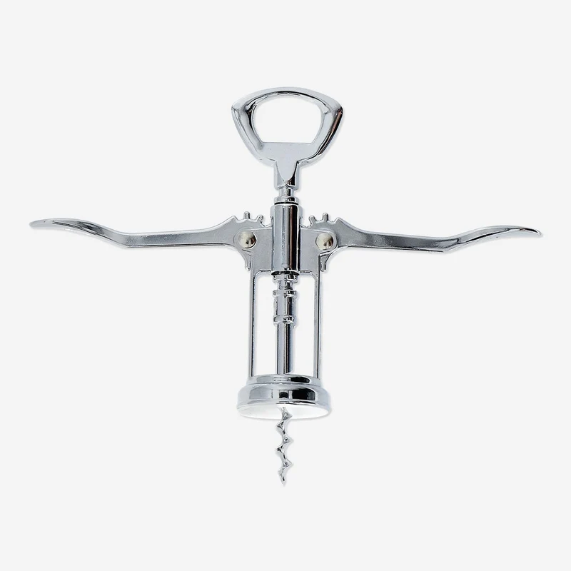 Silver wine opener