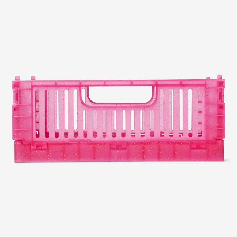 Pink collapsible storage box - Large