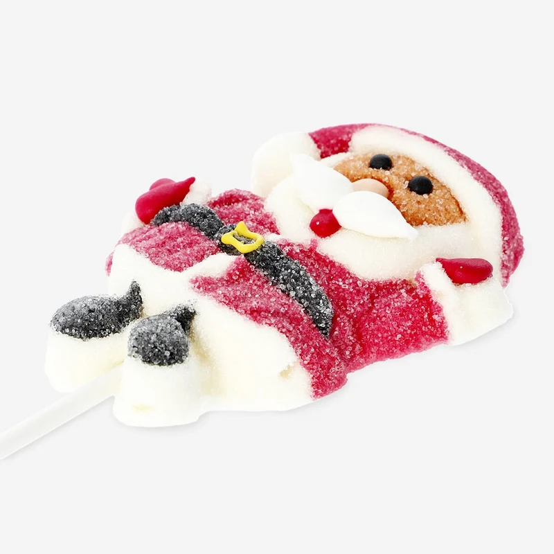 Marshmallow Santa on a stick - Strawberry flavour