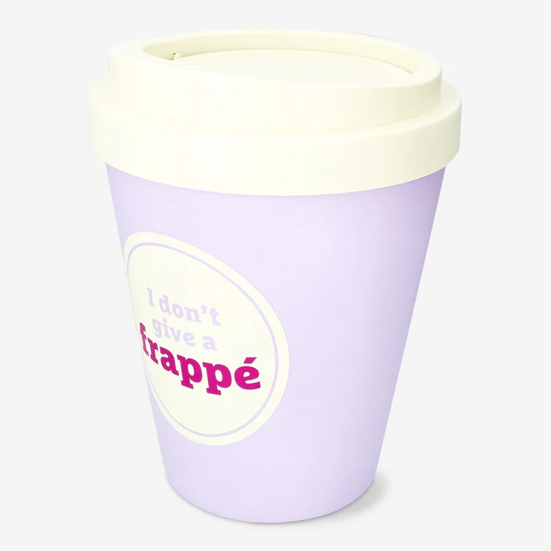 Coffee mug shaped push bin