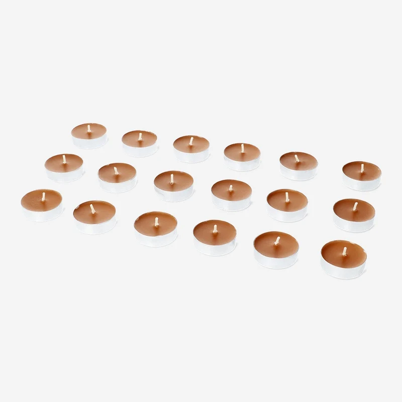Scented Tealights with Bergamot and Wood Fragrance - 18 pcs