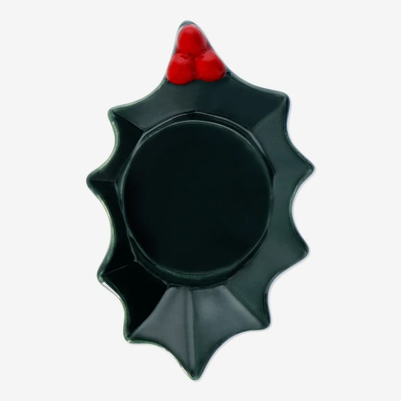 Holly shaped tealight holder