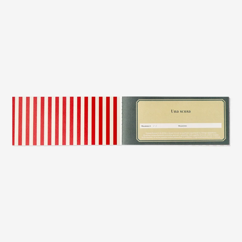 Vouchers for favours in Italian - 20 pcs