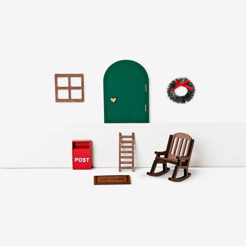 Wooden elf home - 7 pcs