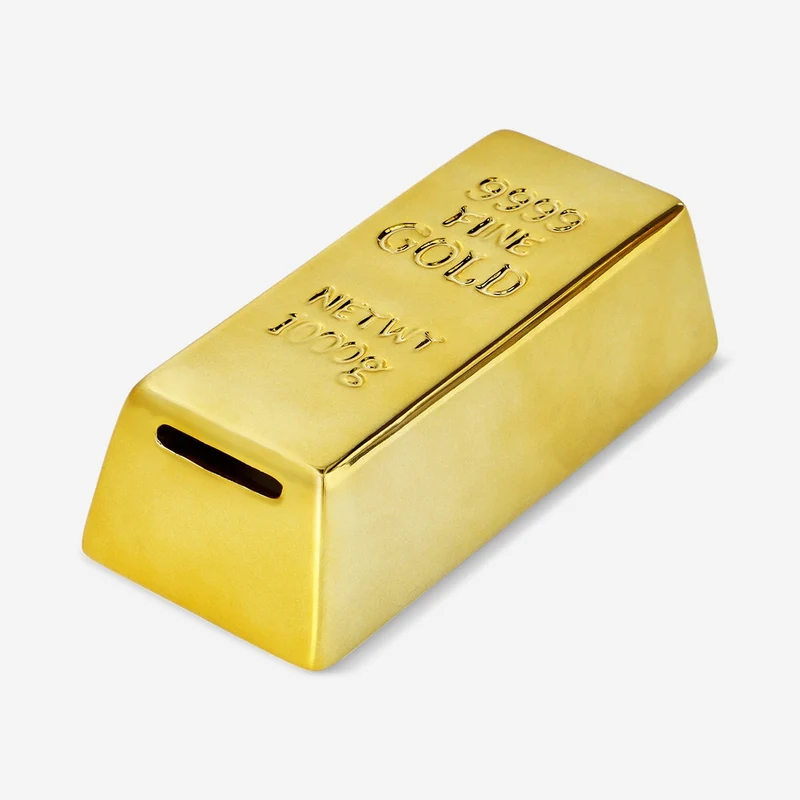 Gold bar money box