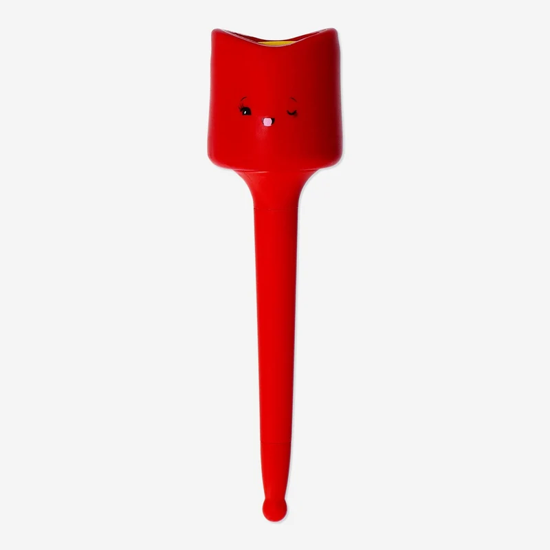 Ballpoint pen with squishy top