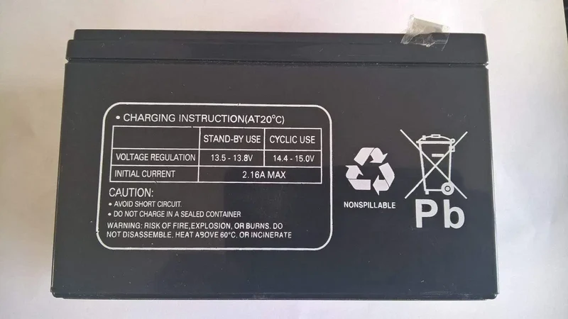 Accumulatore pacco batteria al piombo 12v7,2ah 7200mah Ennebiservice
