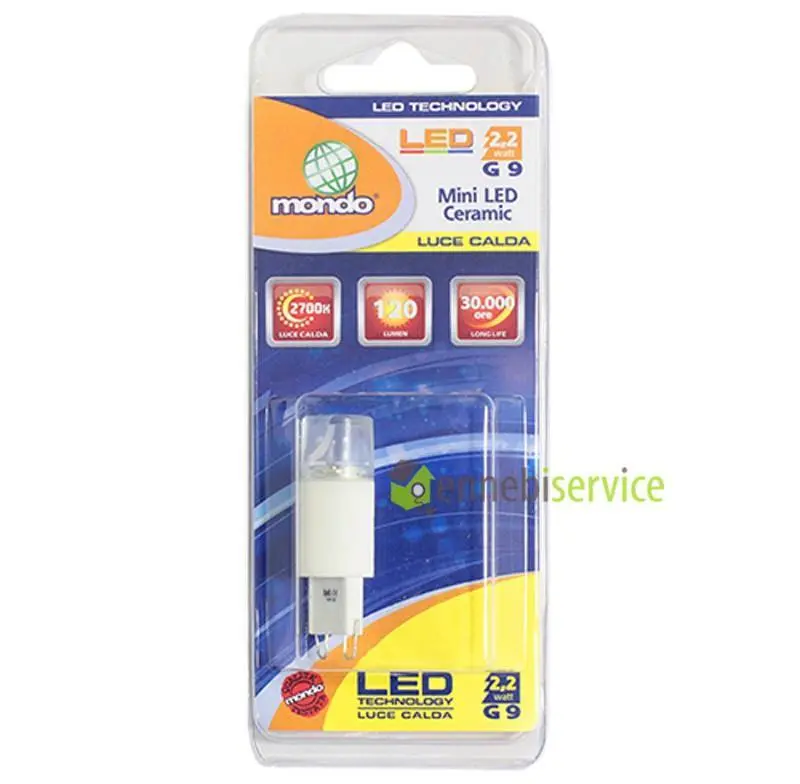 Mini led ceramic g9 calda Universale