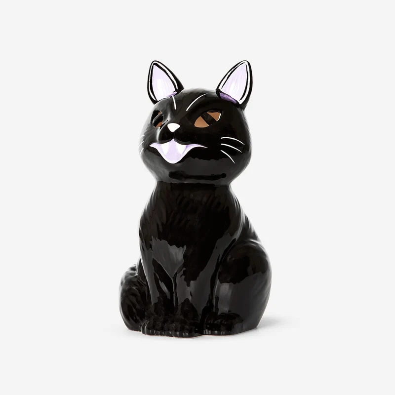 Cat shaped candle holder for LED lights