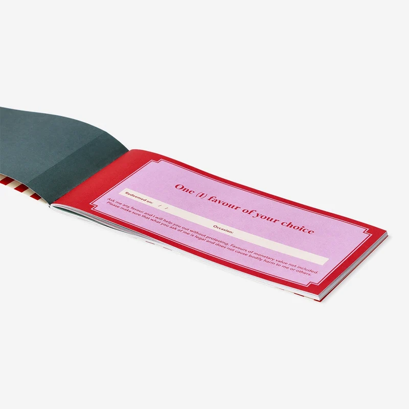 Vouchers for favours in English - 20 pcs