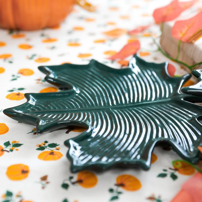 Leaf-Shaped Serving Dish - Large