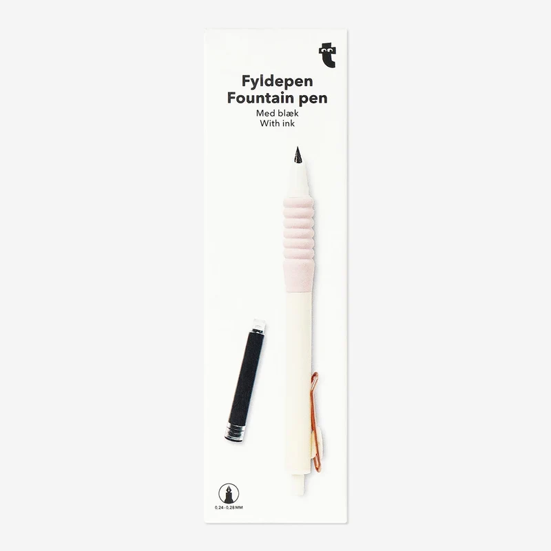 Pink Fountain Pen with Ink