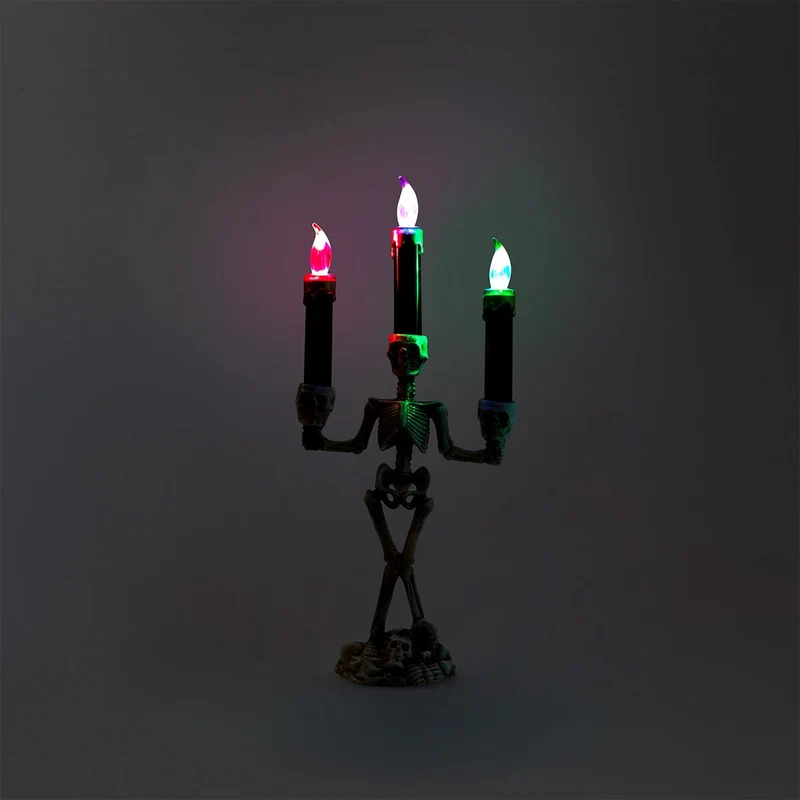 Multi-colour glowing skeleton