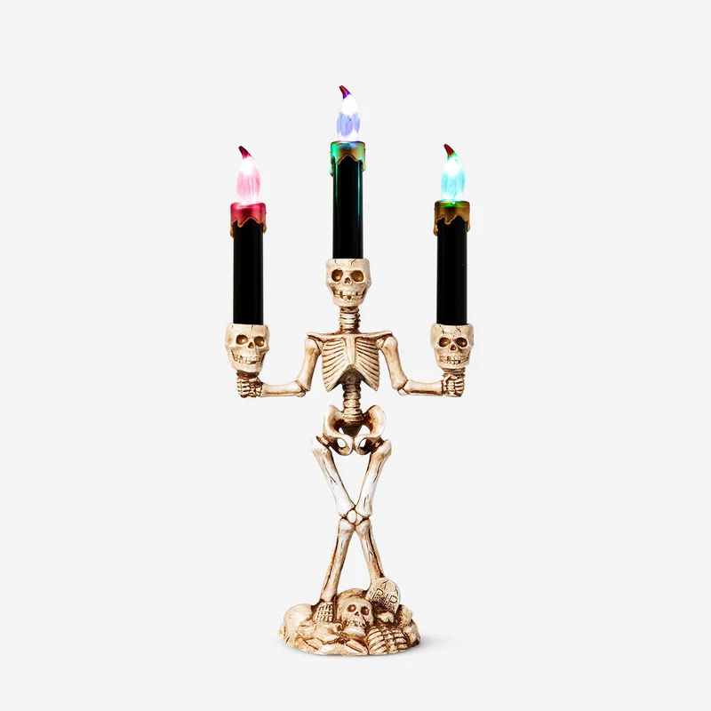 Multi-colour glowing skeleton