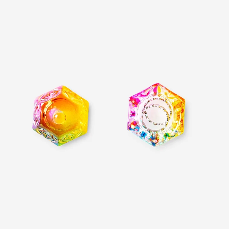 Mini Decorative Rainbow Jar - Square