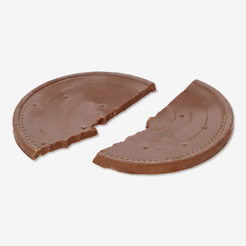 Big Christmas chocolate coin