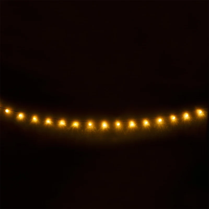 String lights - Lilac woven balls