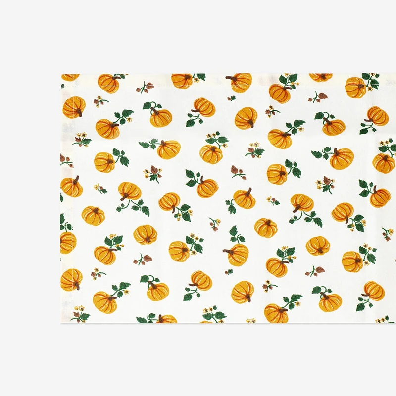 Fabric napkins with pumpkins - 2 pcs