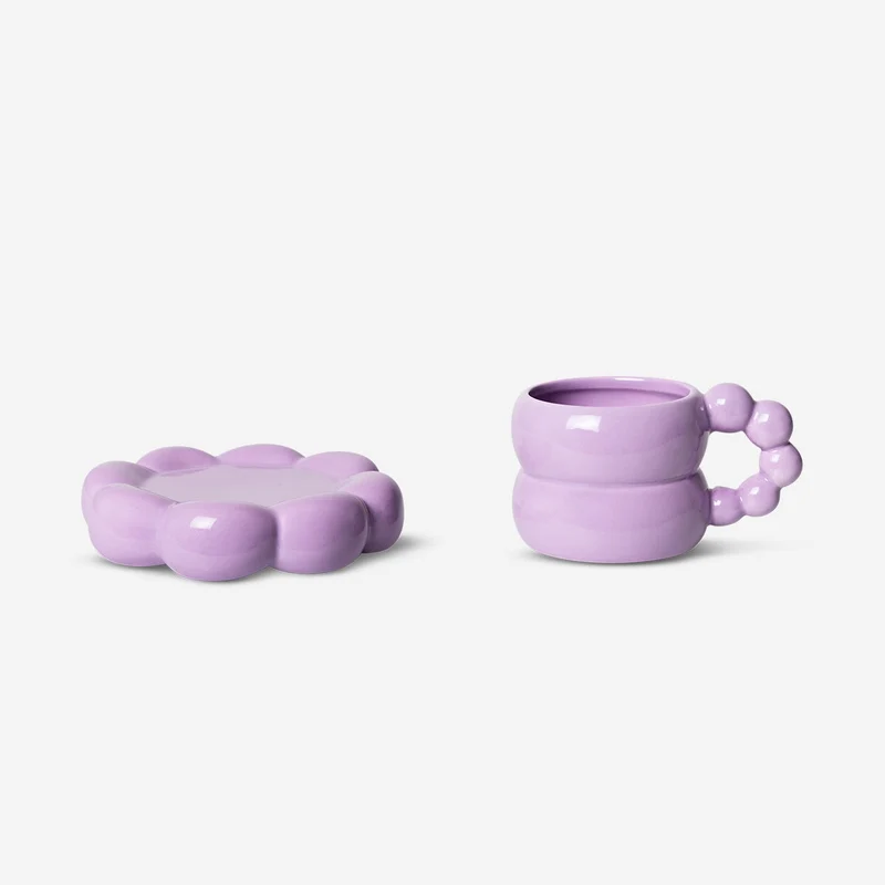Bubble mug with saucer. 350 ml