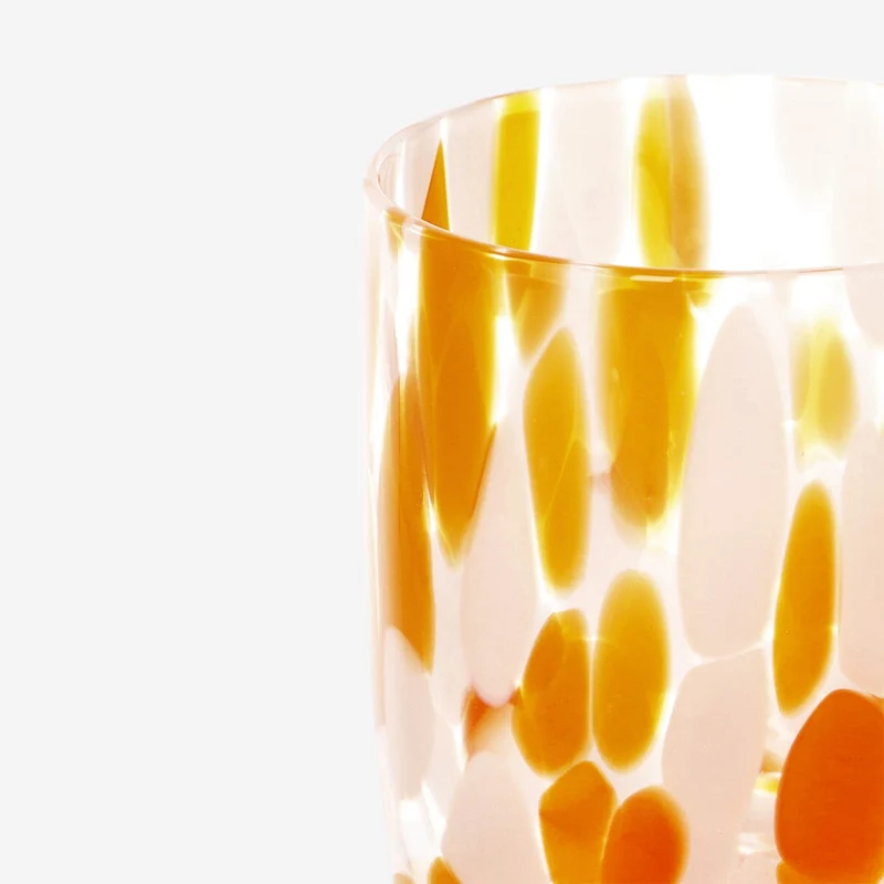 Dotted drinking glass. 340 ml