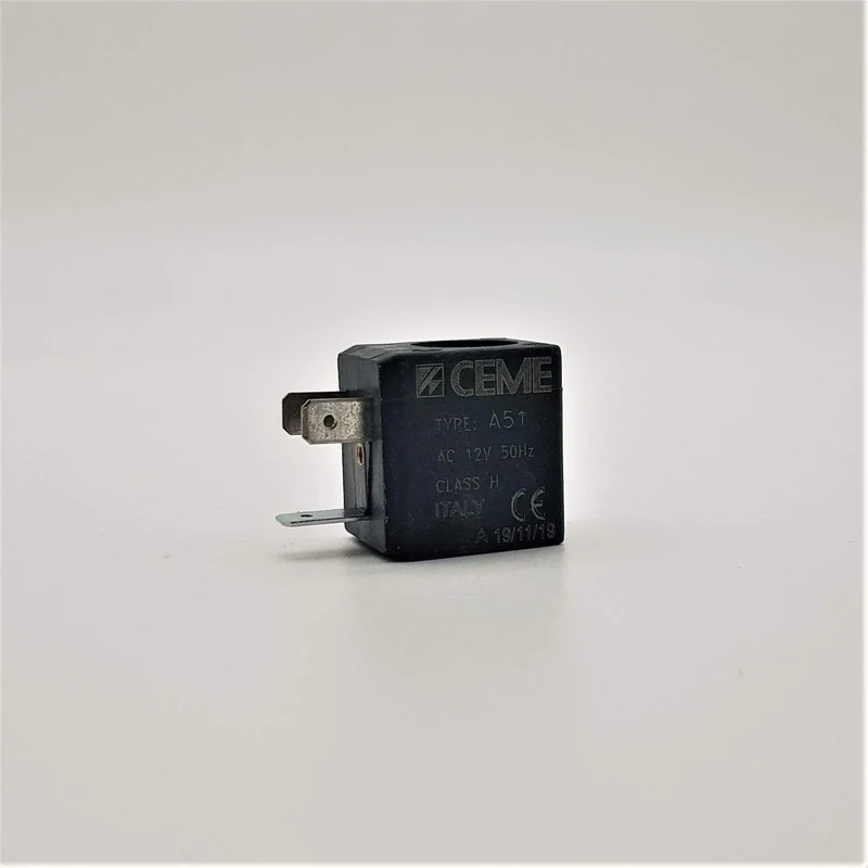 Bobina elettrovalvola a51 4w 12v foro 10mm Ceme