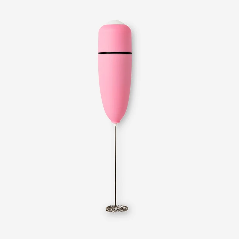 Pink milk foamer