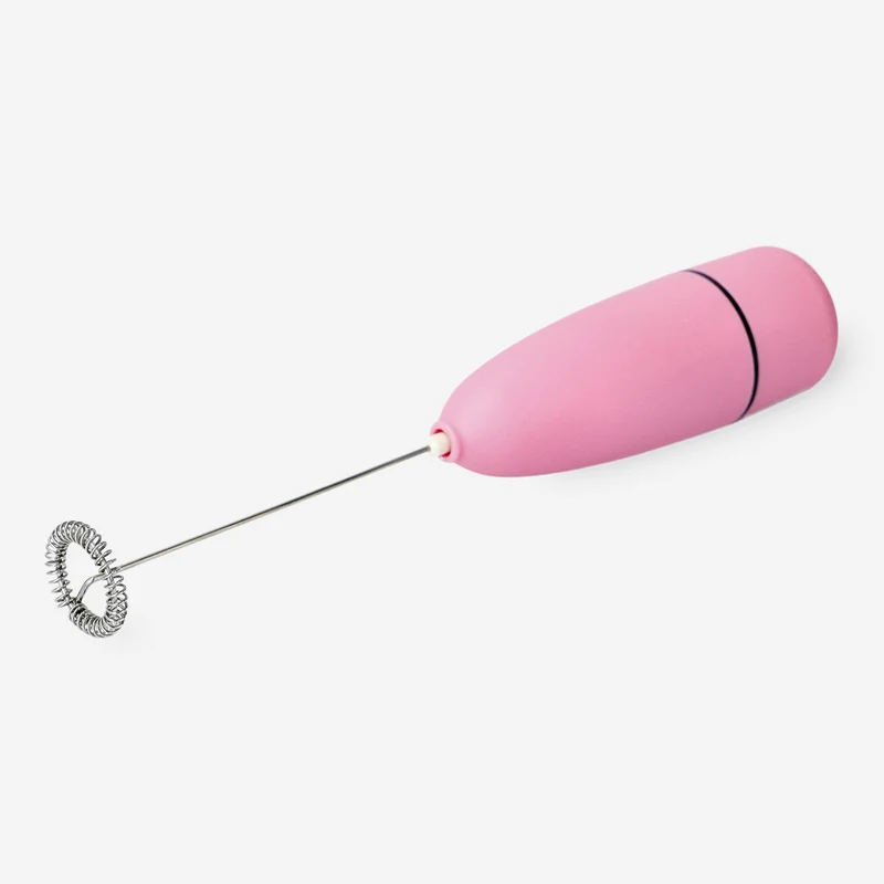 Pink milk foamer