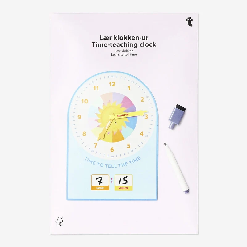 Time-teaching clock