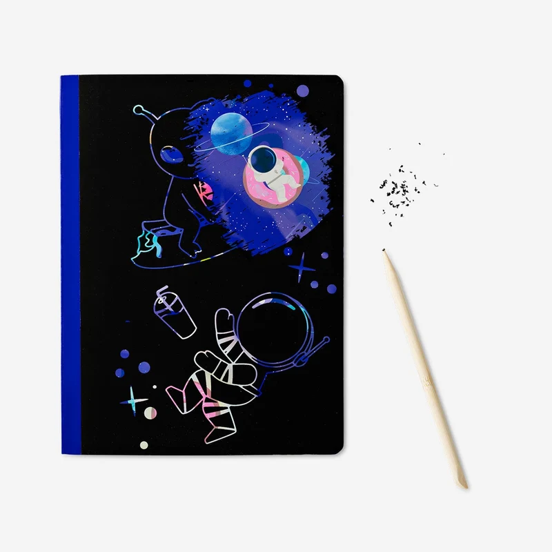Notebook. With scratch cover