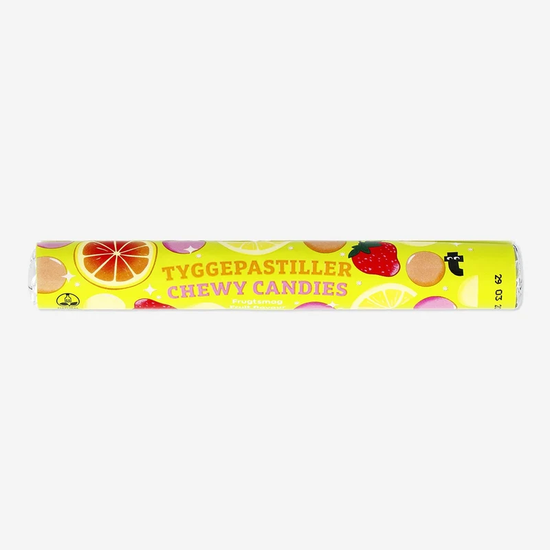Candy chewy roll. Fruit flavour