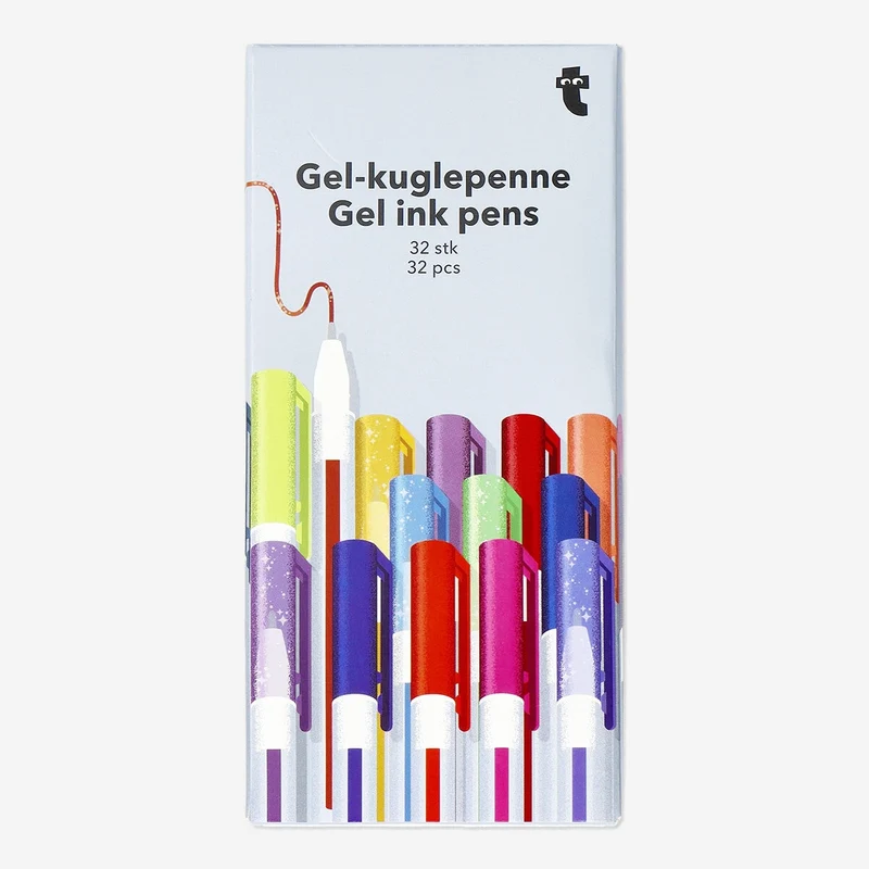 Gel ink pens. 32 pcs